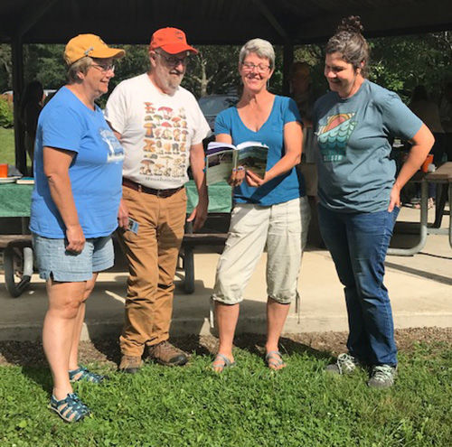 Woodland owners host author